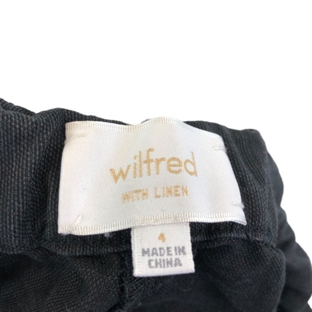Wilfred With Linen Aritzia Zip Shorts Black - Picture 7 of 7